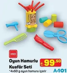 MGS OYUNCAK OYUN HAMURLU KUAFÖR SETİ fiyat ve kampanya bilgisi